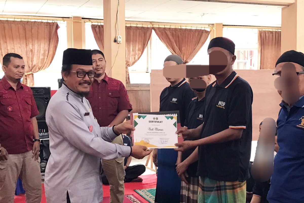 Warga Binaan Rutan Kelas IIB Padang Panjang Hafiz Qur'an