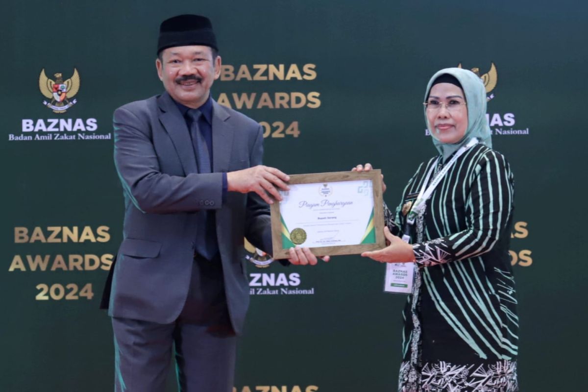 Bupati Serang Ratu Tatu raih Baznas Award 2024
