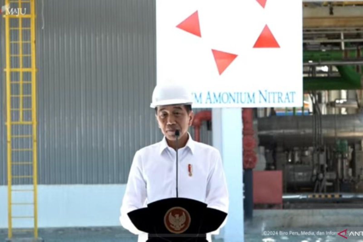 Presiden: Industri Kaltim Amonium Nitrat dukung produktivitas pangan