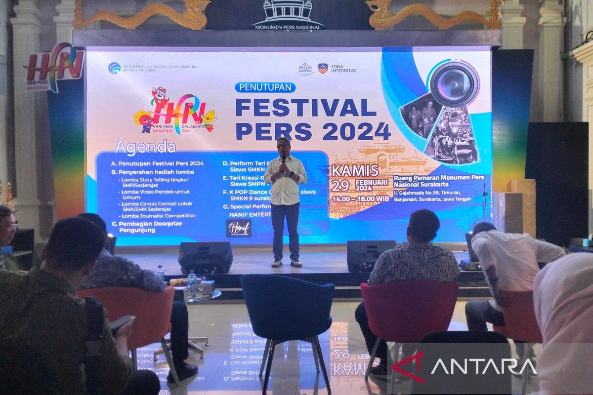 Dirjen IKP Kemenkominfo tutup Festival Pers 2024 di Surakarta 