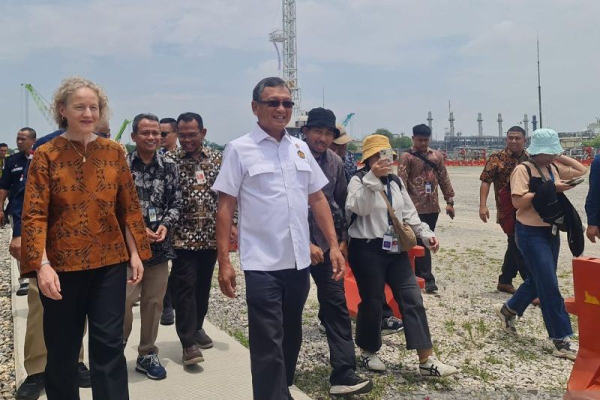 Menteri ESDM meresmikan tajak sumur infill dan clastic Banyu Urip