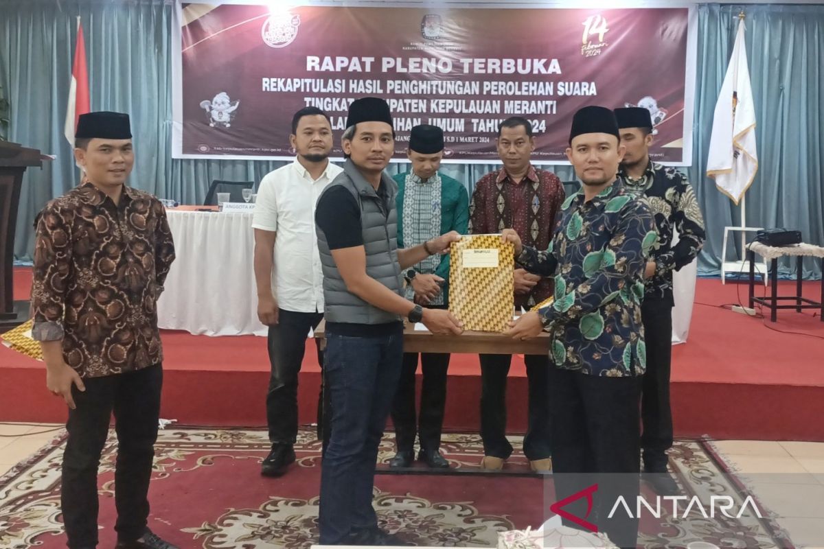 KPU Meranti rampungkan rekapitulasi hasil Pemilu 2024 selama dua hari