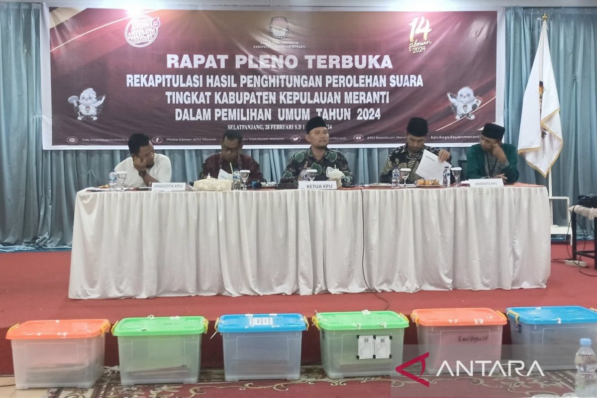 Hasil pleno KPU, Prabowo-Gibran menang di Meranti