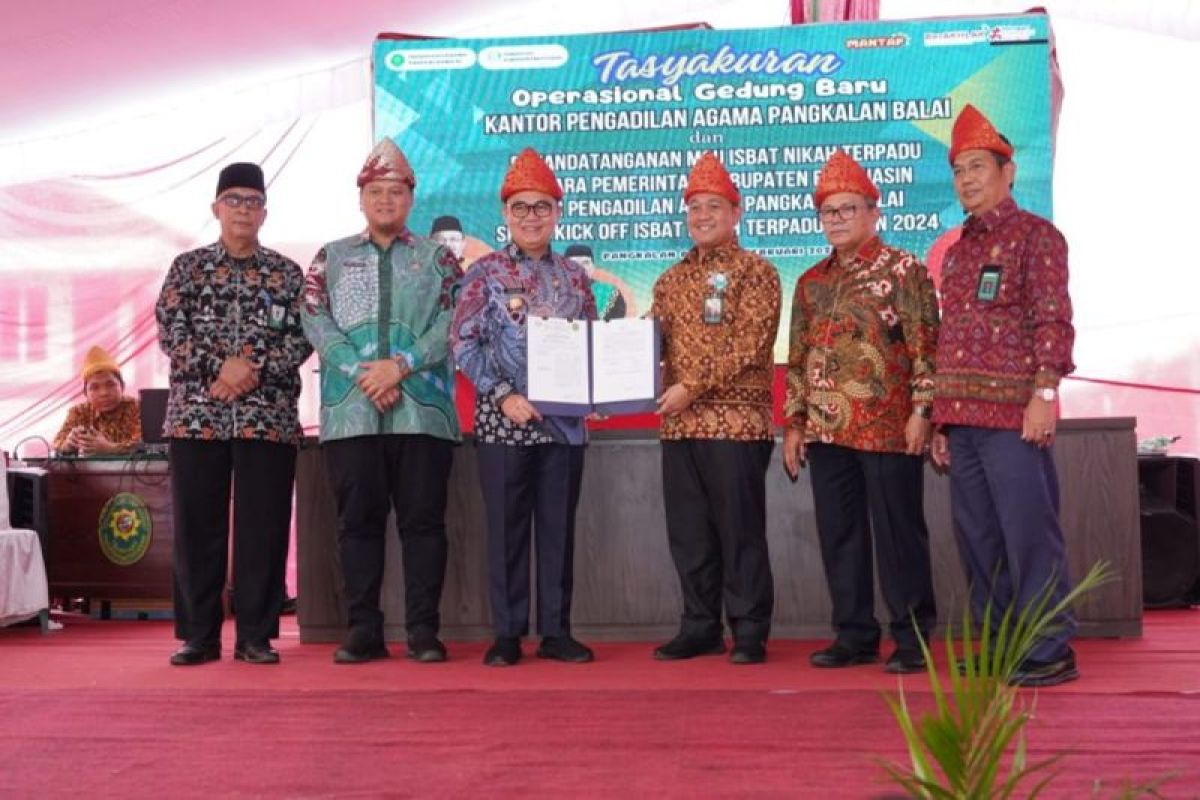 Pj Bupati Banyuasin teken MOU isbat nikah Pengadilan Agama Pangkalan Balai