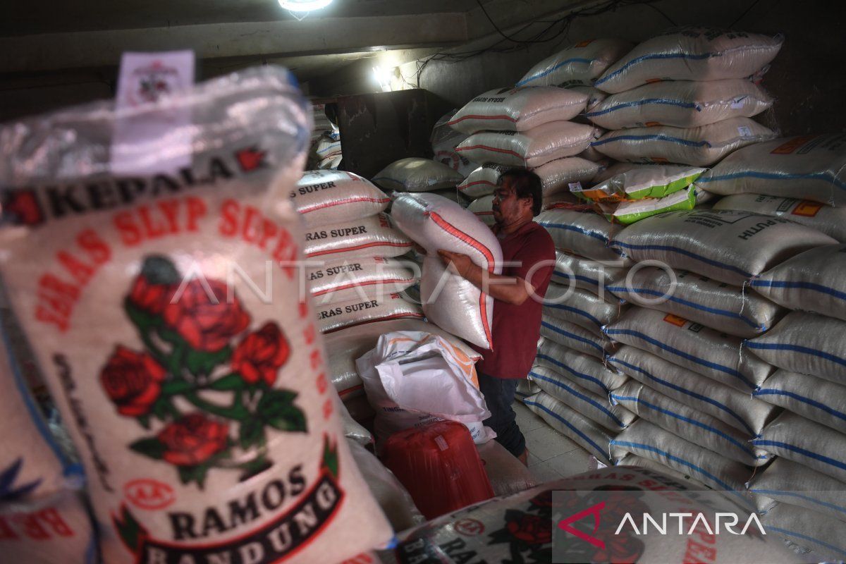Indef menilai pasokan beras perlu dijaga antisipasi inflasi saat Ramadan