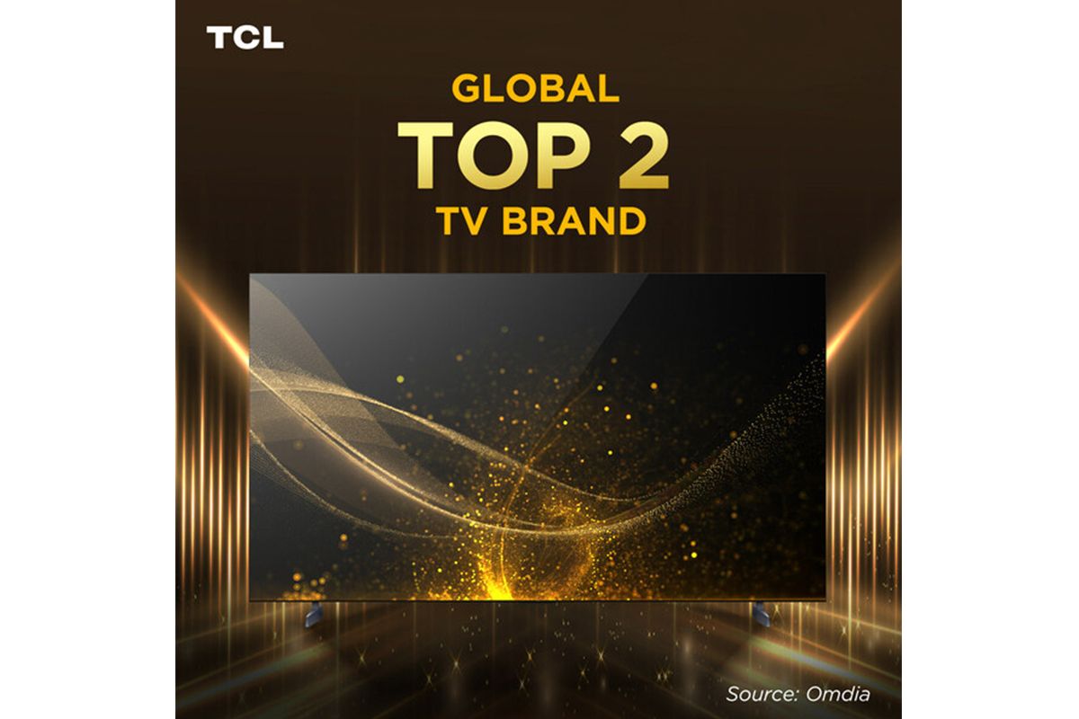TCL Jadi Merek TV No.2 Terbesar di Dunia selama Dua Tahun Berturut-turut