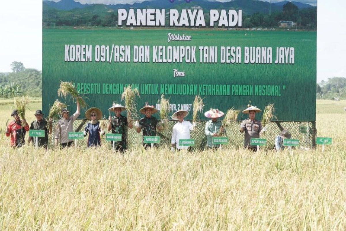 Korem 091 Samarinda dukung petani wujudkan ketahanan pangan