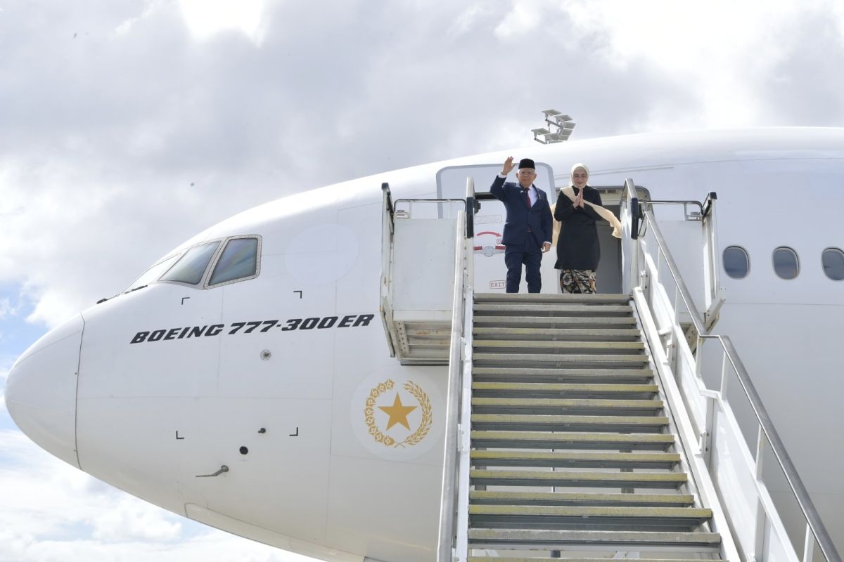 Vice President Amin arrives in Indonesia after visiting New Zealand