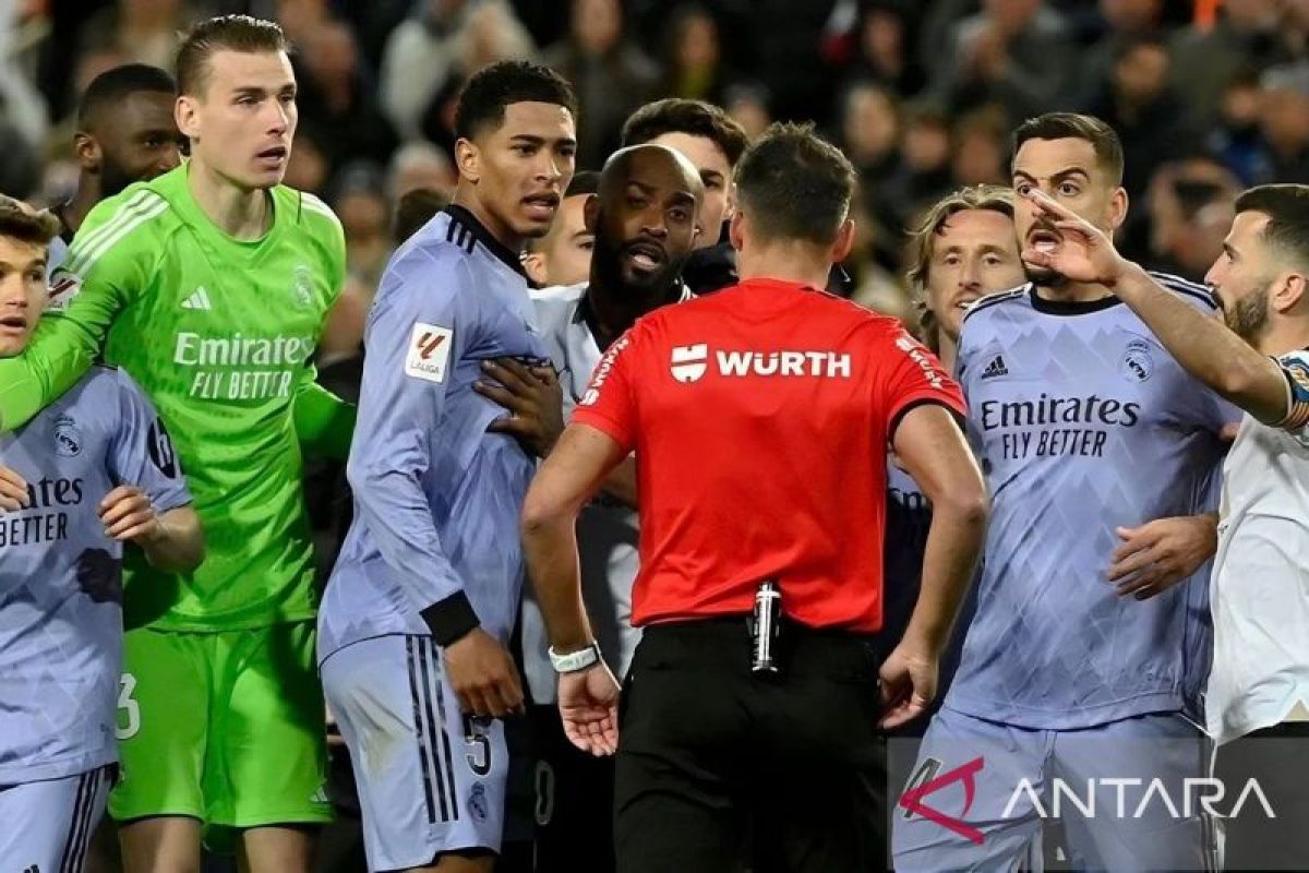 Liga Spanyol: Ancelotti sebut kejadian di Mestalla kesalahan penuh dari wasit