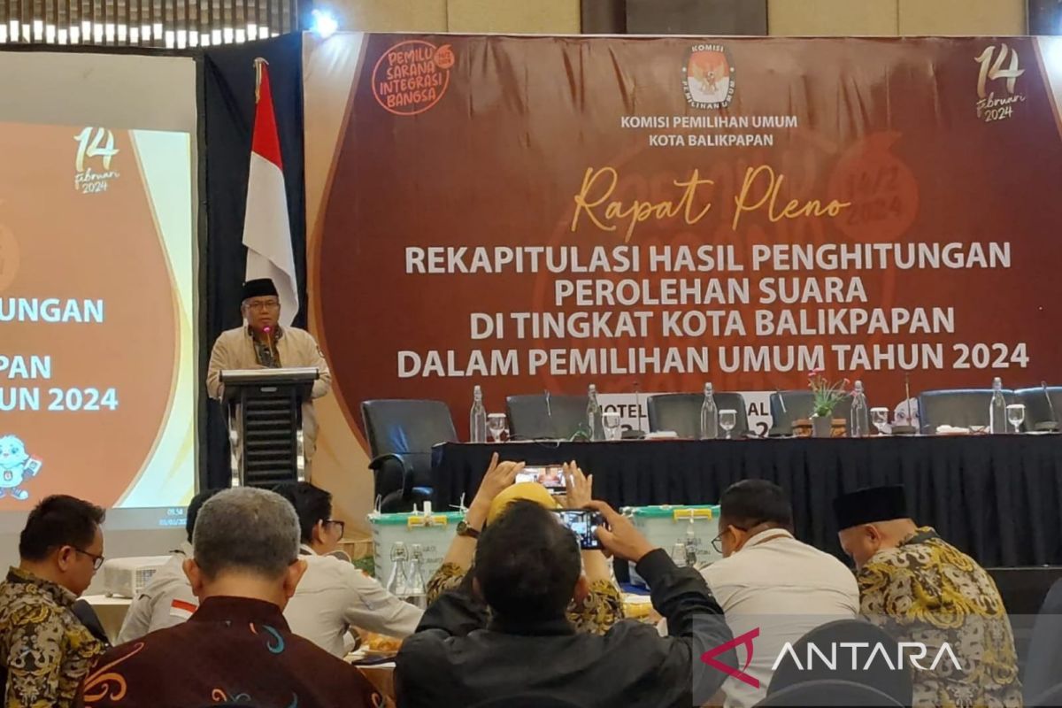 KPU Balikpapan optimistis rekapitulasi kota selesai 4 Maret