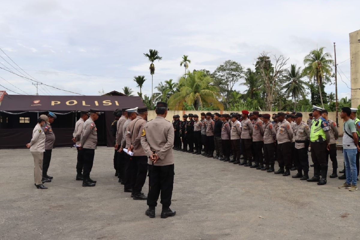 Kapolres: 130 personel disiagakan selama pleno KPU Keerom