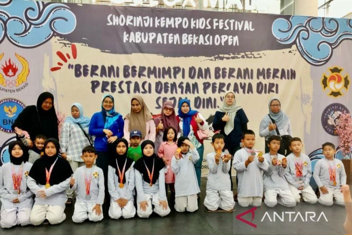 Dojo Arafolia Bekasi raih juara umum Festival Shorinji Kempo Kids 2024