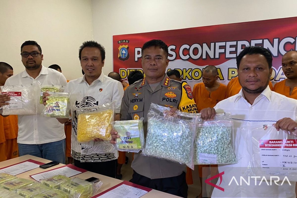 Dikendalikan napi di Langkat, narkoba berbagai jenis dari Malaysia diamankan polisi