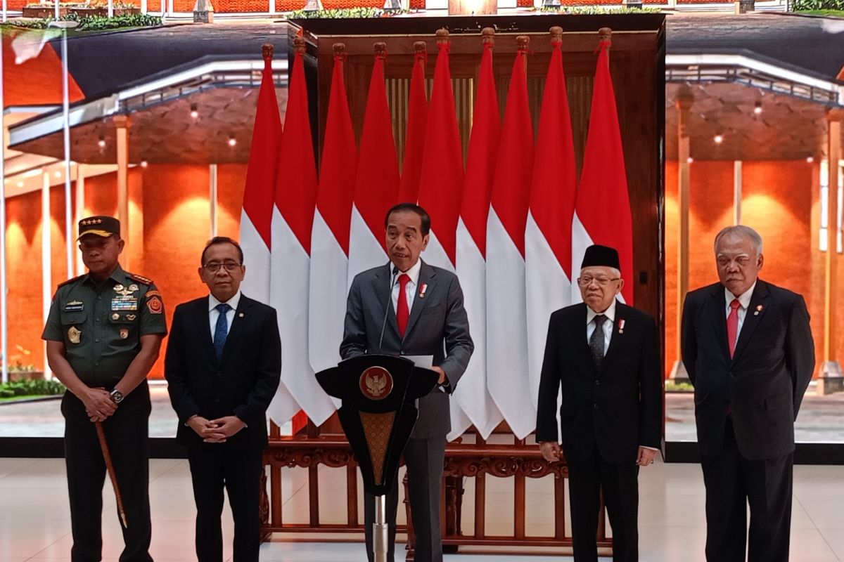 Jokowi beri tugas Wapres Ma'ruf laksanakan tugas presiden selama 4-6 Maret