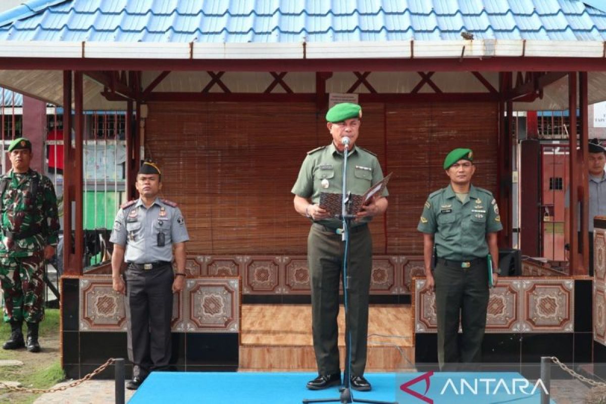 Kasdim 0210 tekankan sikap disiplin dan rasa tanggung jawab napi di Rutan Tarutung