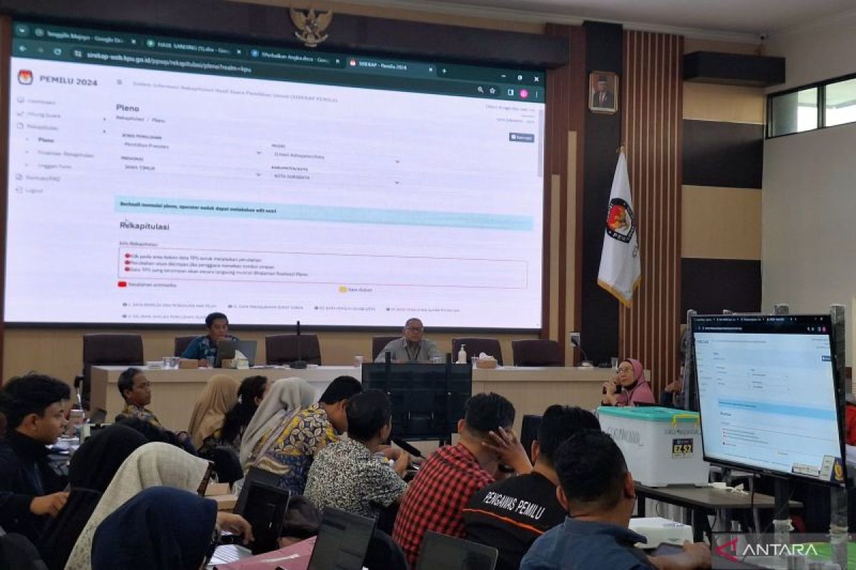 KPU Surabaya ajukan rekomendasi perpanjang rekapitulasi ke Bawaslu