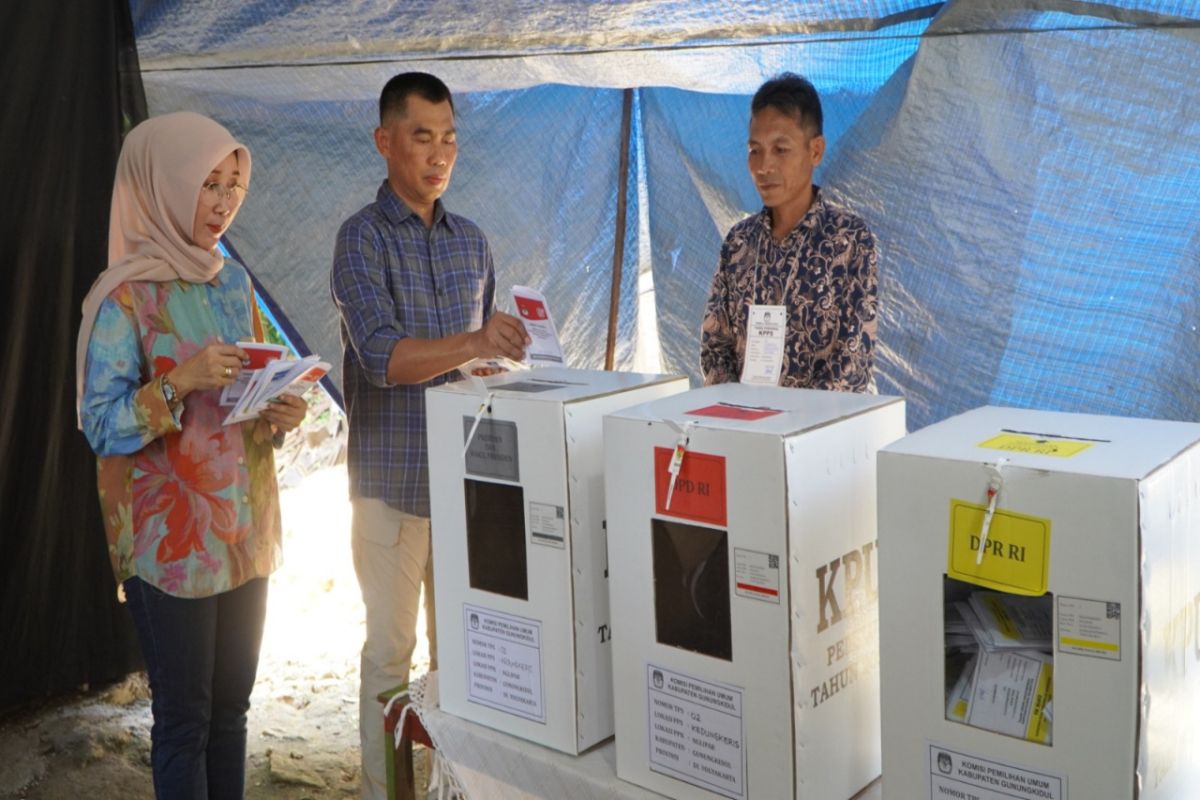 Partisipasi pemilih di Gunungkidul pada Pemilu 2024 capai 85 persen