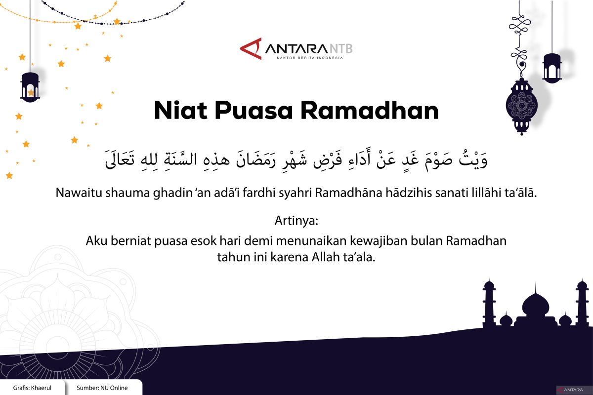 Niat Puasa Ramadhan Arab, Latin, artinya dan waktu tepat membacanya