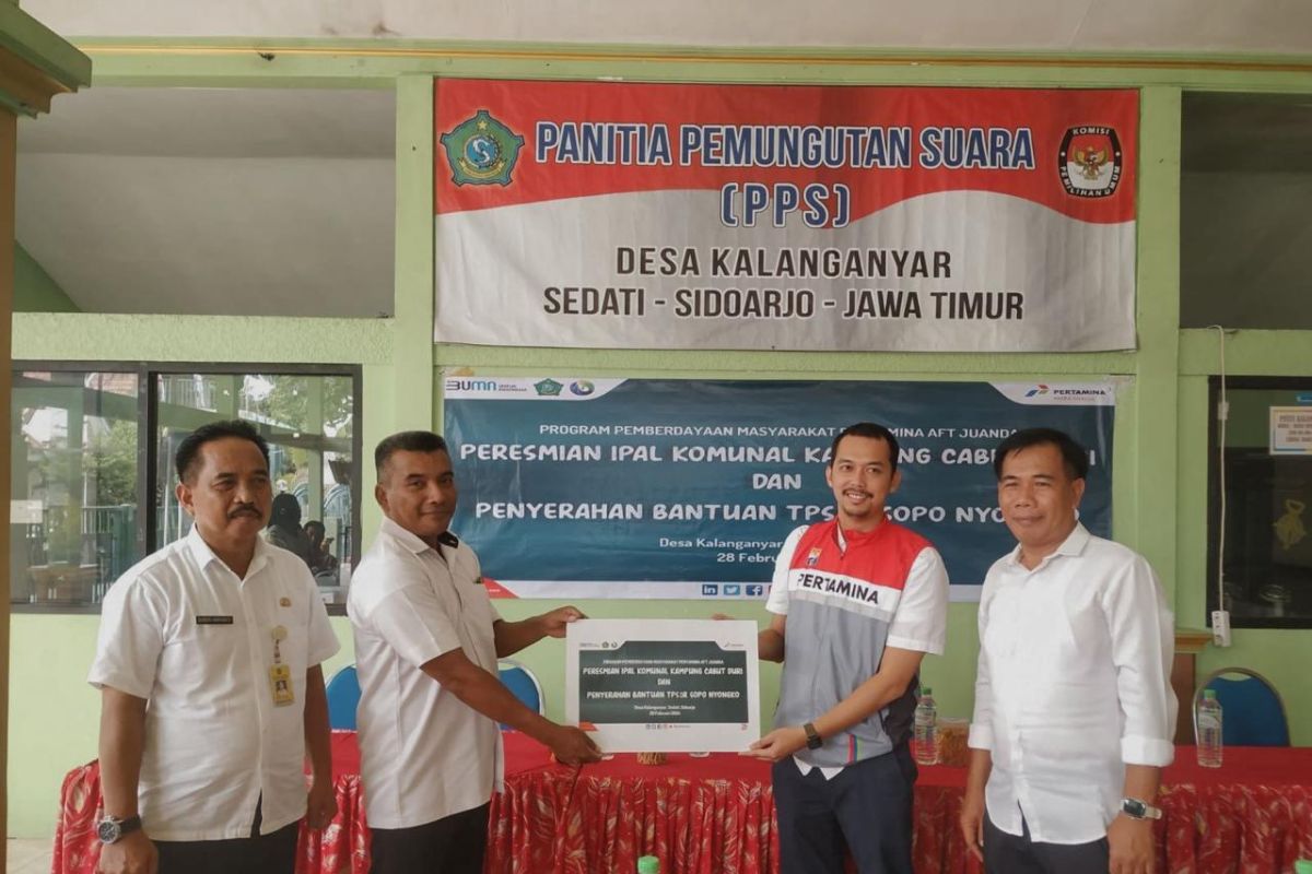 Pertamina tuntaskan masalah limbah Kampung Cabut Duri di Sidoarjo