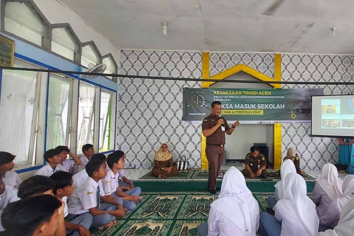 Kejati Aceh sosialisasikan jaksa masuk sekolah cegah perundungan