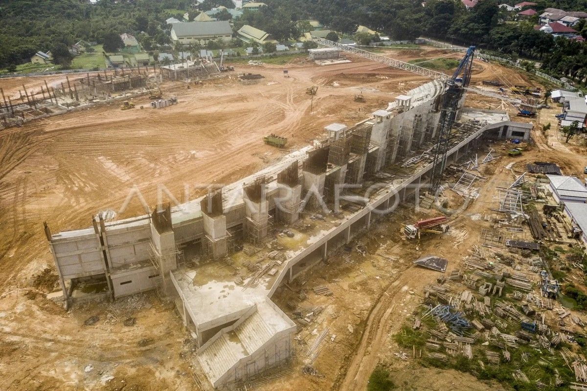 Progres pembangunan stadion di Jambi