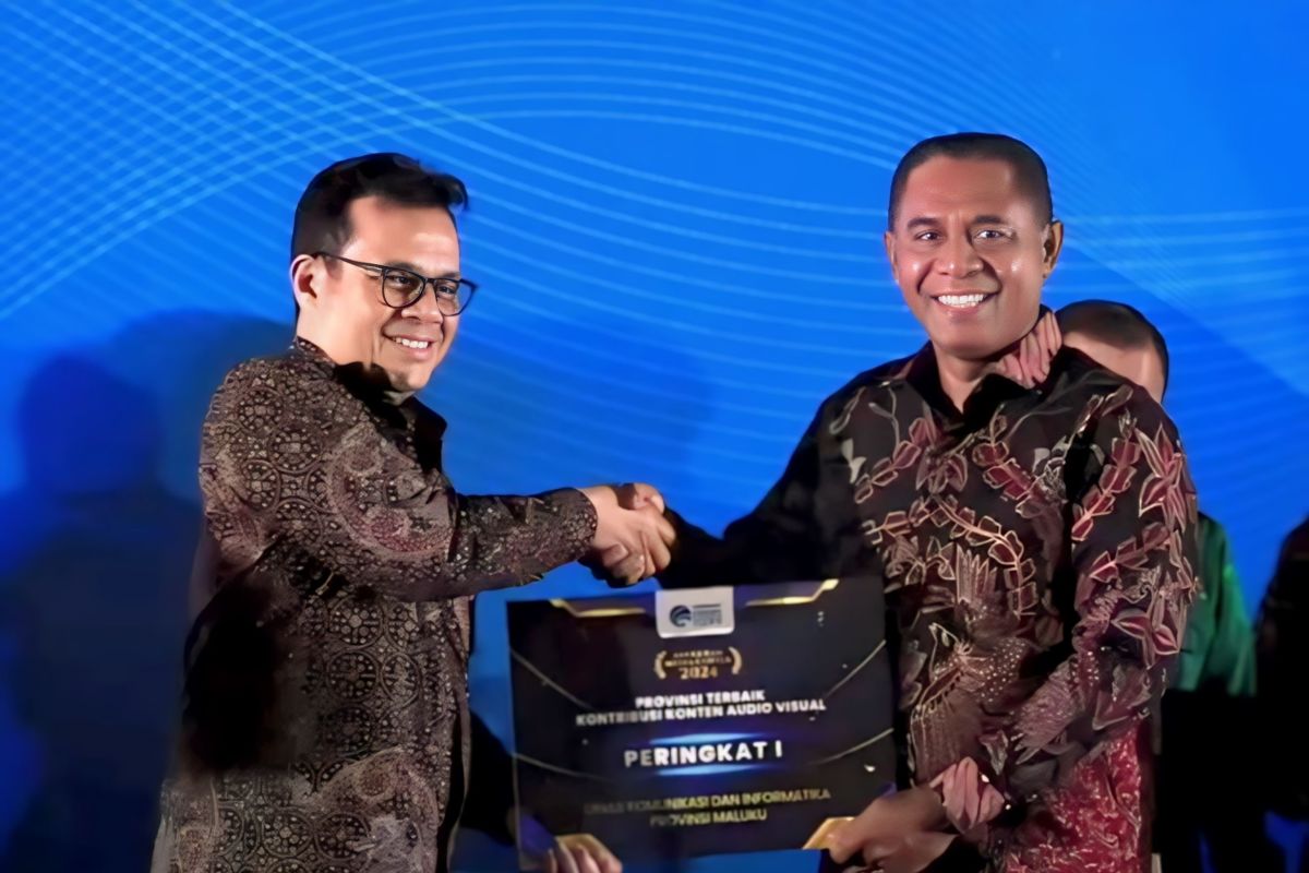 Pemprov Maluku berhasil meraih peringkat I Anugerah Media Center 2024
