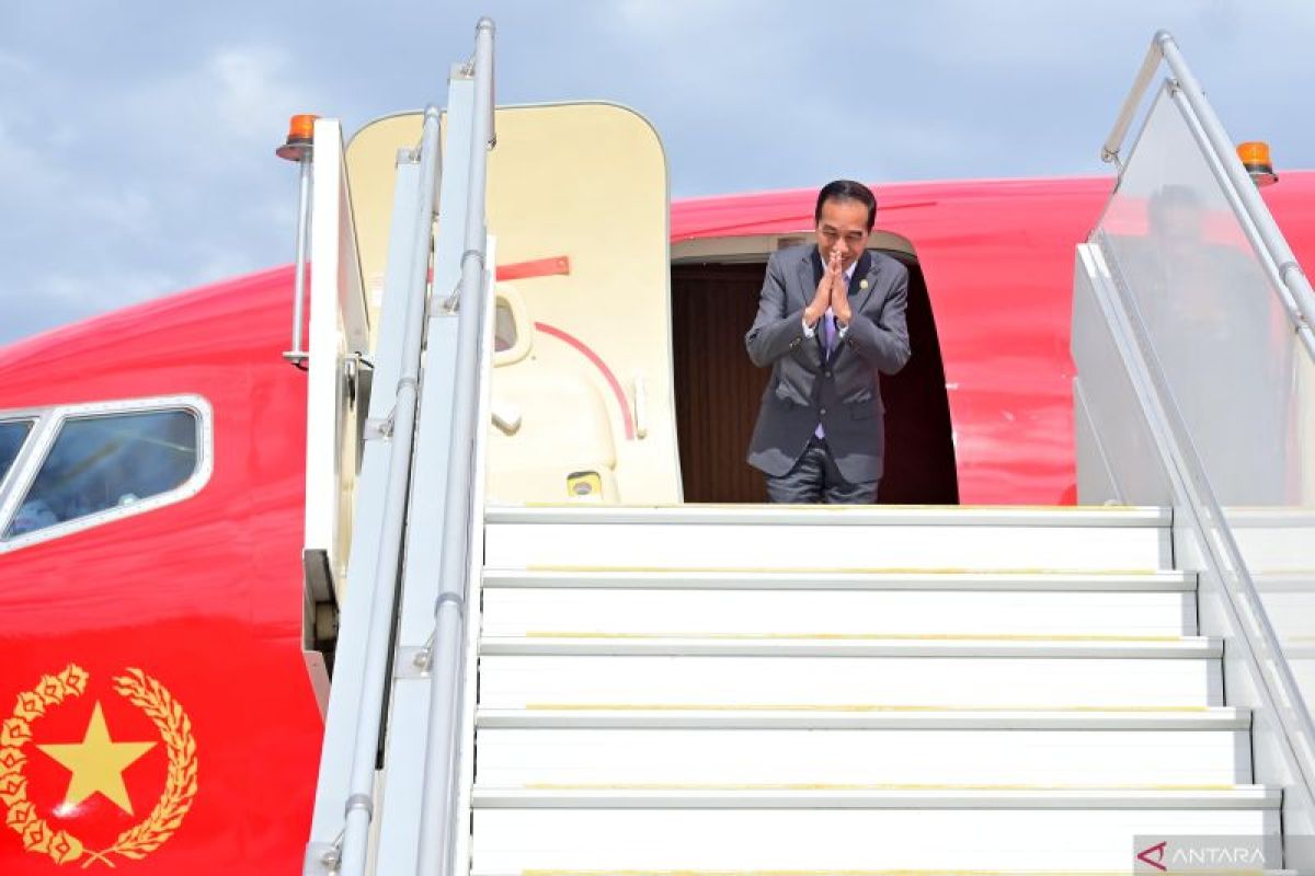 Presiden Jokowi kembali ke Tanah Air usai hadiri KTT ASEAN-Australia