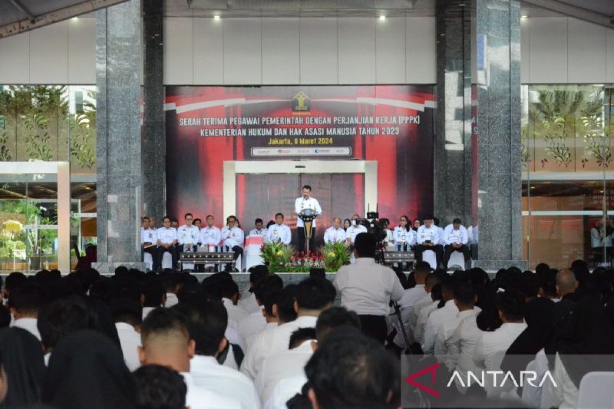 879 orang jadi PPPK Kemenkumham, bentuk penataan pegawai non ASN