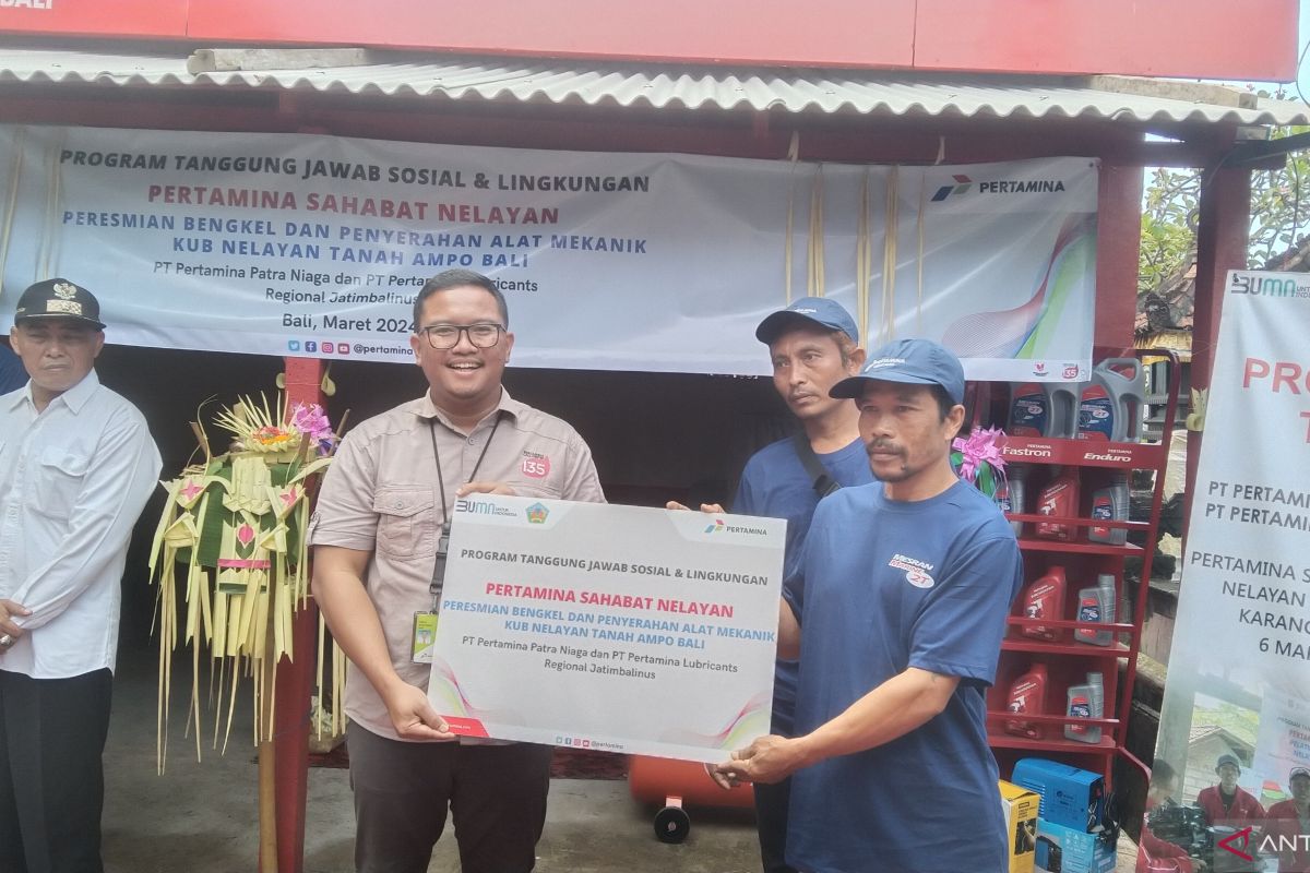 Pertamina dirikan bengkel perawatan kapal nelayan di Tanah Ampo Bali