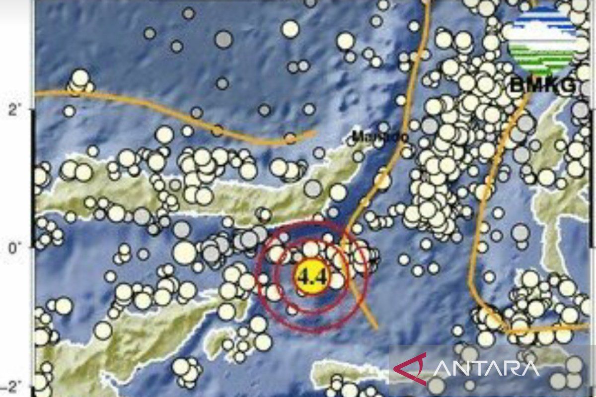 Gempa berkekuatan magnitudo 4,4 guncang Bolsel Sulut