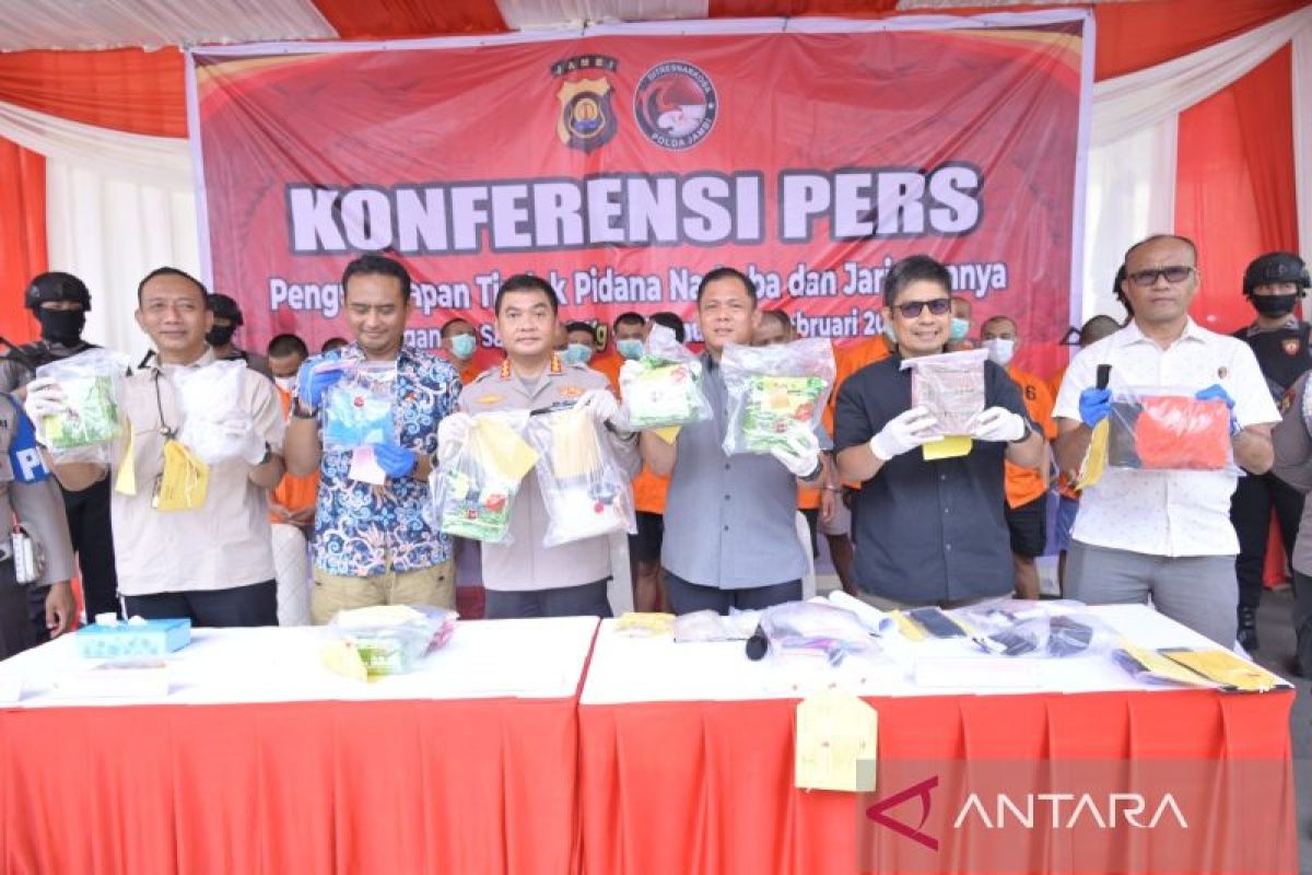 Polda Jambi sita 8,8 kg sabu selama Januari-Februari 2024