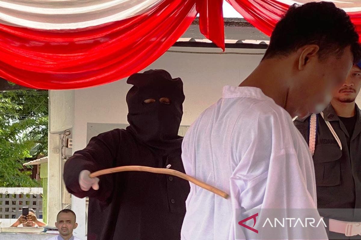 Pemerkosa gadis di angkutan umum di Aceh Barat dihukum cambuk 154 kali