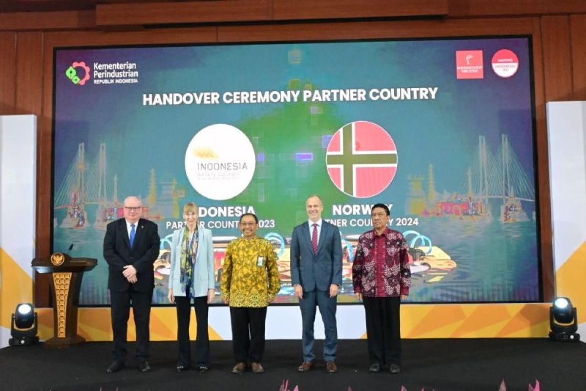 Indonesia resmi serahkan status Official Partner Country Hannover Messe 2024 Ke Norwegia