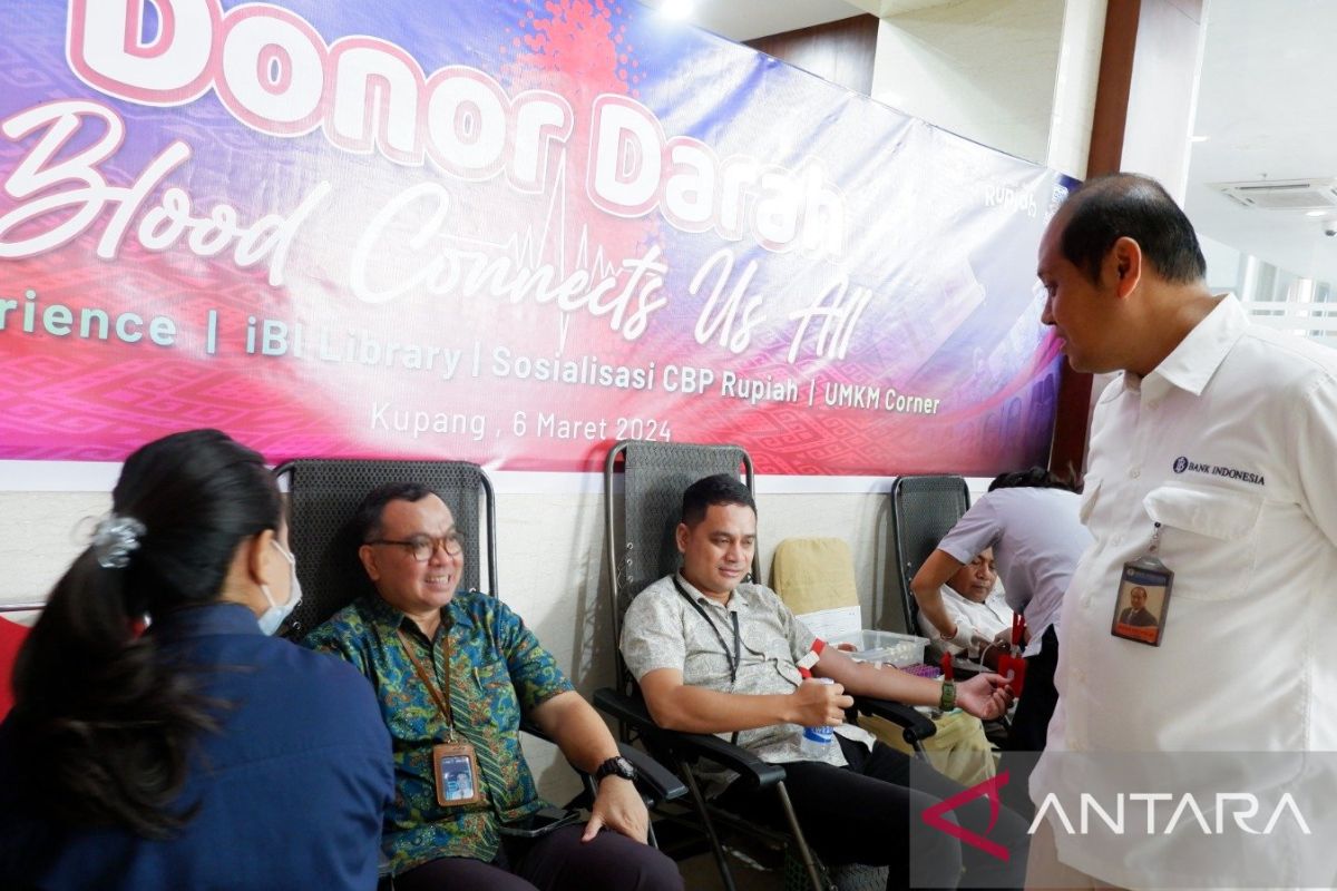 BI NTT kumpulkan 395 kantong darah dalam aksi donor darah