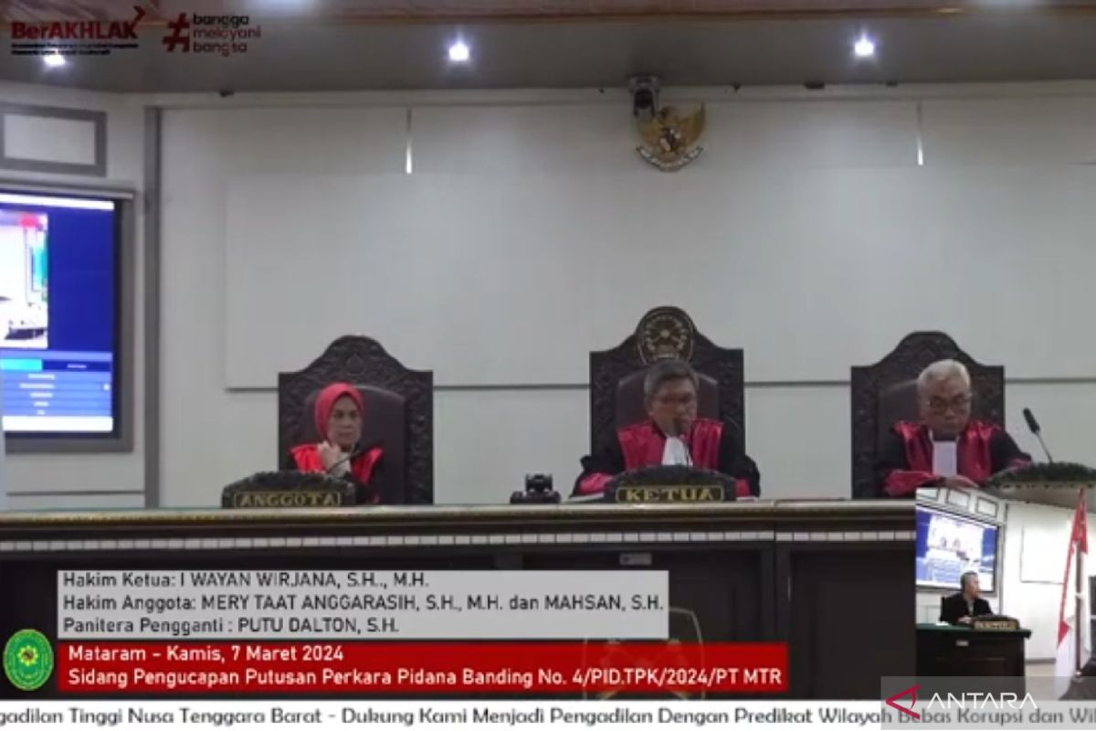Mantan Direktur RSUD Sumbawa tetap dibebankan bayar kerugian Rp1,4 miliar