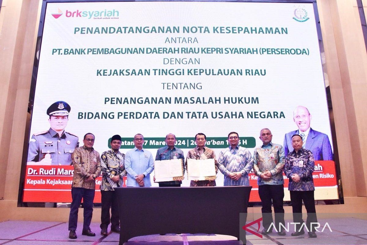 BRK Syariah dan Kejati Kepri teken MoU tentang penanganan bidang datun