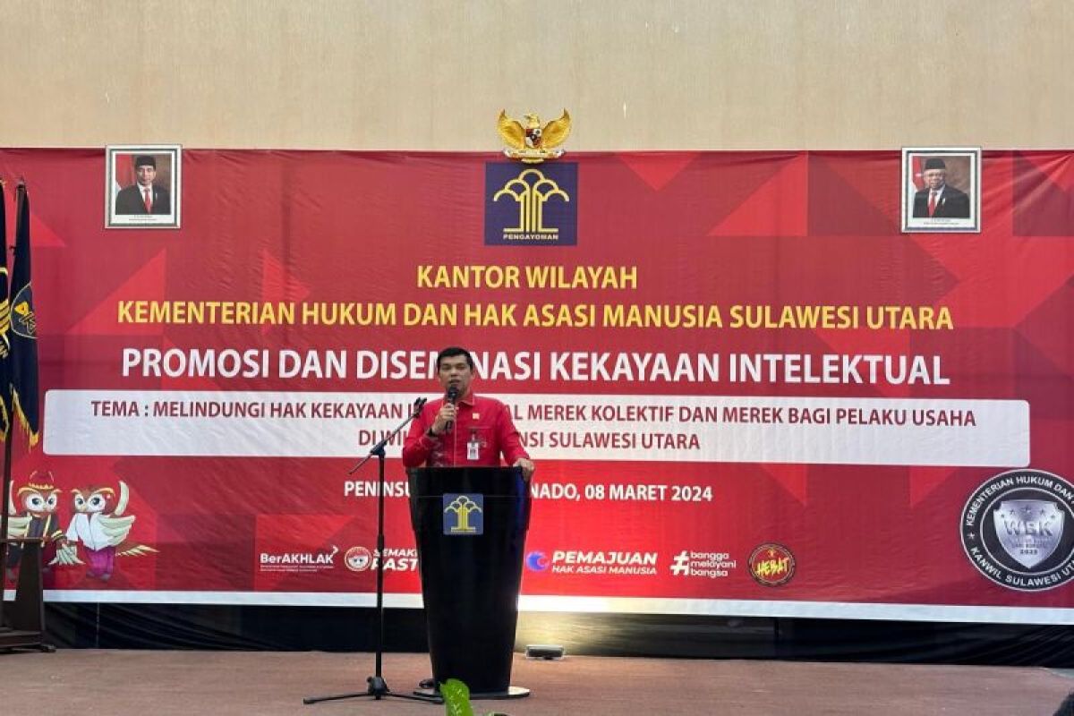 Kemenkumham Sulut: Aset HKI berikan berbagai keuntungan