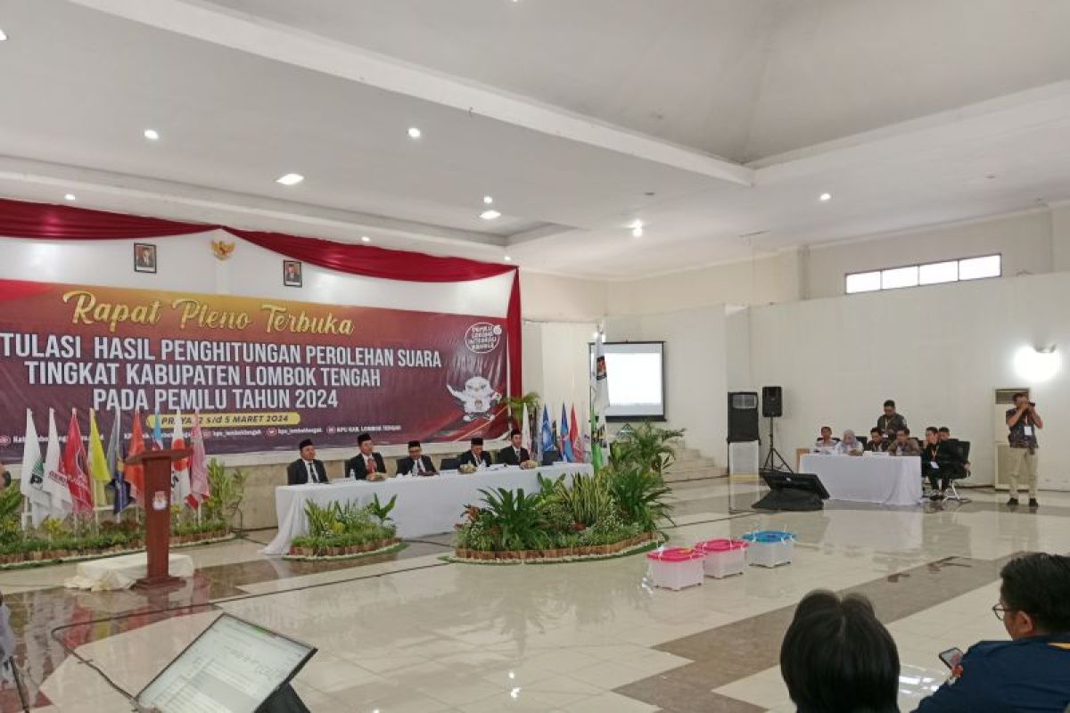 Gerindra unggul di Lombok Tengah berdasarkan hasil pleno KPU