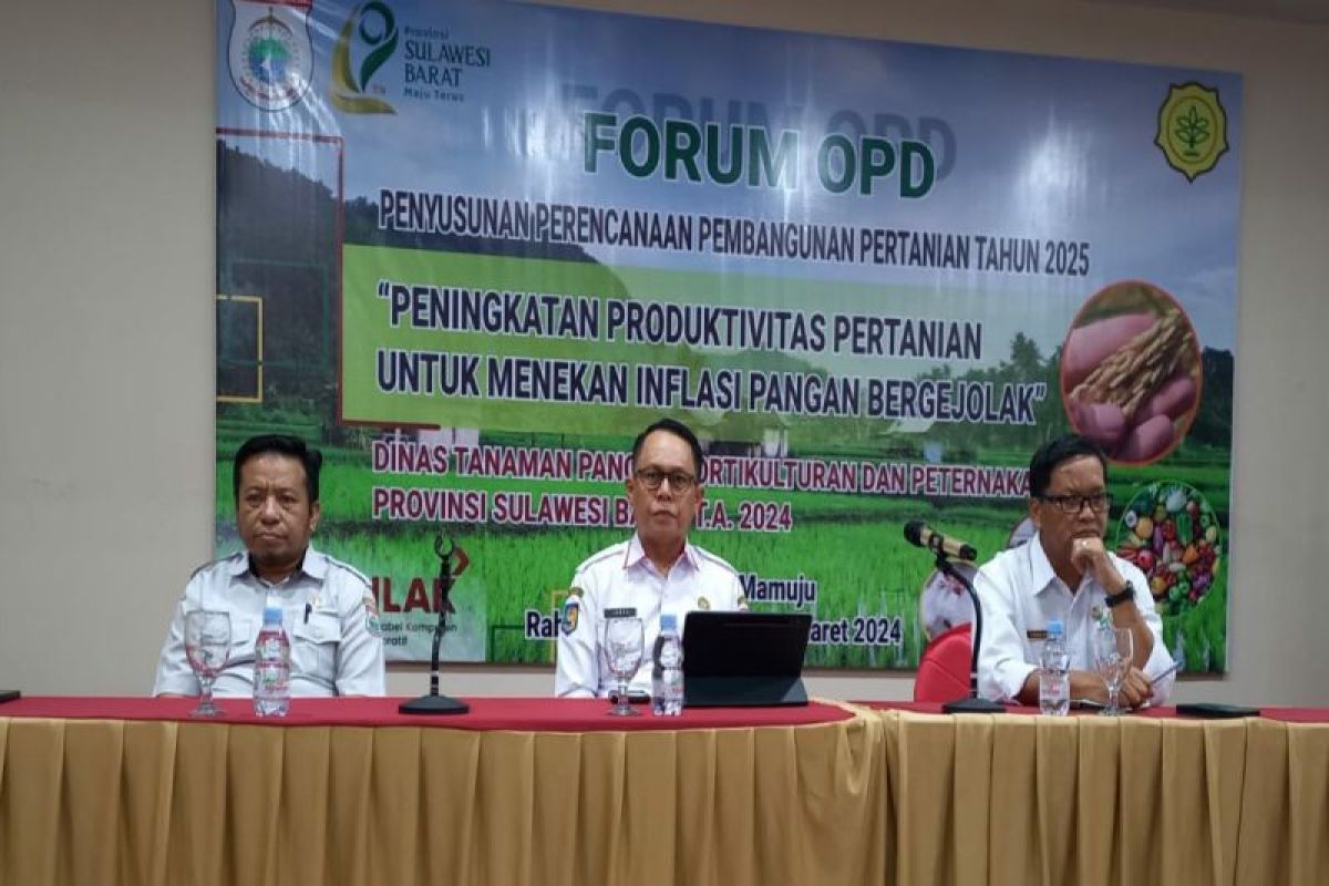 Pemprov Sulbar prioritaskan sektor pertanian tumbuhkan perekonomian