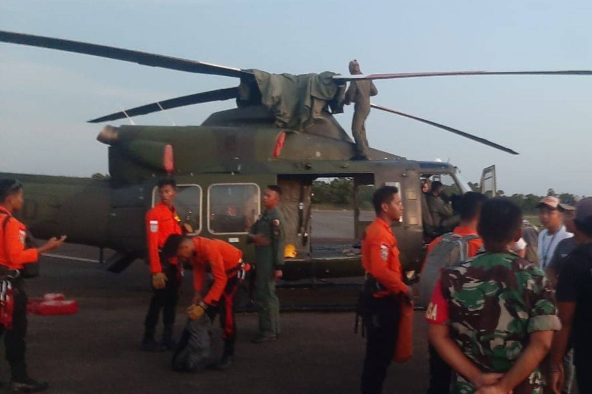 Pencarian pesawat Smart Aviation gunakan Heli Bell Kodam VI/Mulawarman