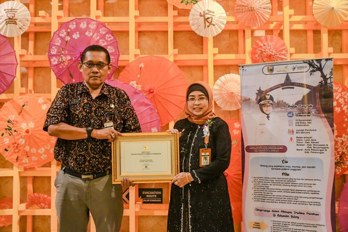 Menkes beri penghargaan Pemkab Batang sertifikat eradikasi frambusia