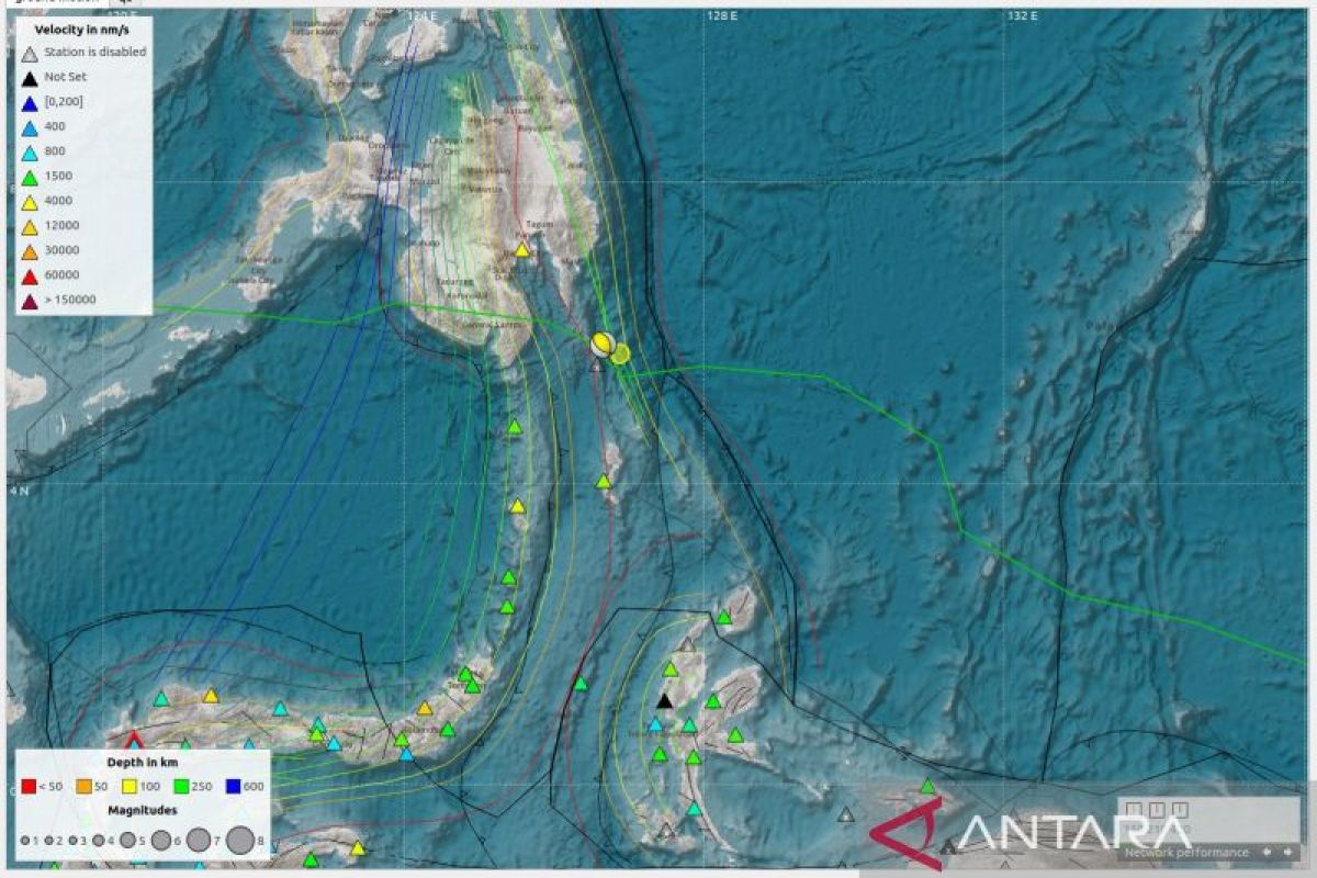 Getaran gempa 6 magnitudo di Sulawesi Utara dirasakan hingga Filipina