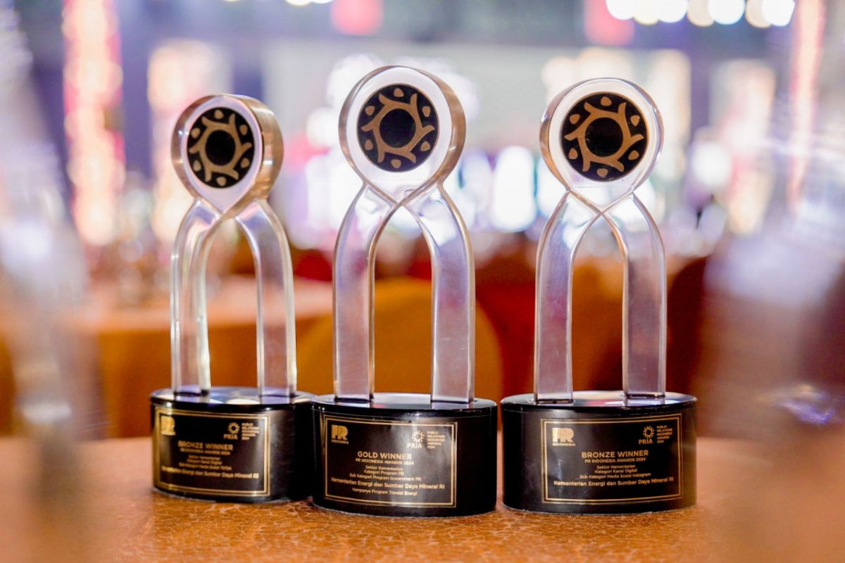 Kementerian ESDM meraih empat penghargaan PR Indonesia Awards 2024