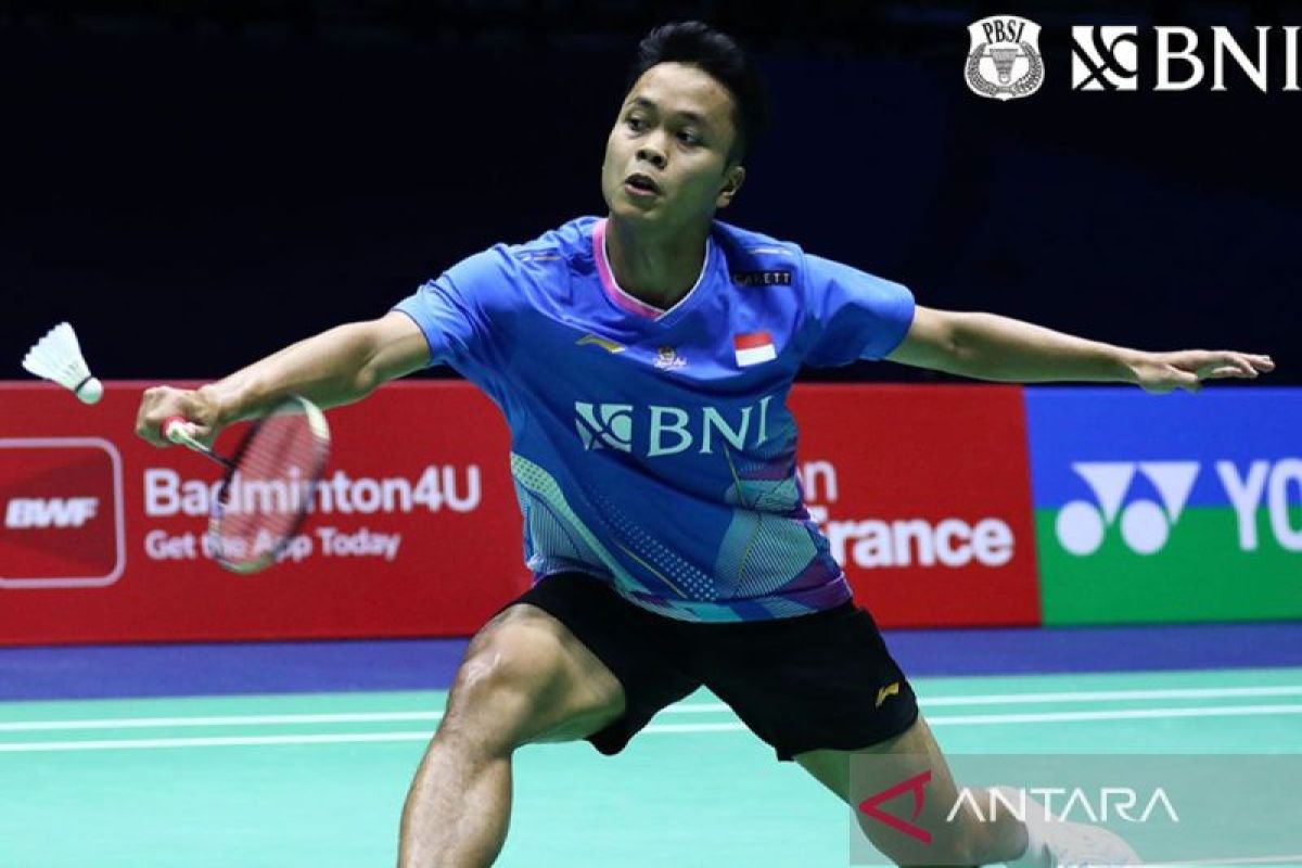 Ginting tersisih dari French Open setelah rubber game  ketat