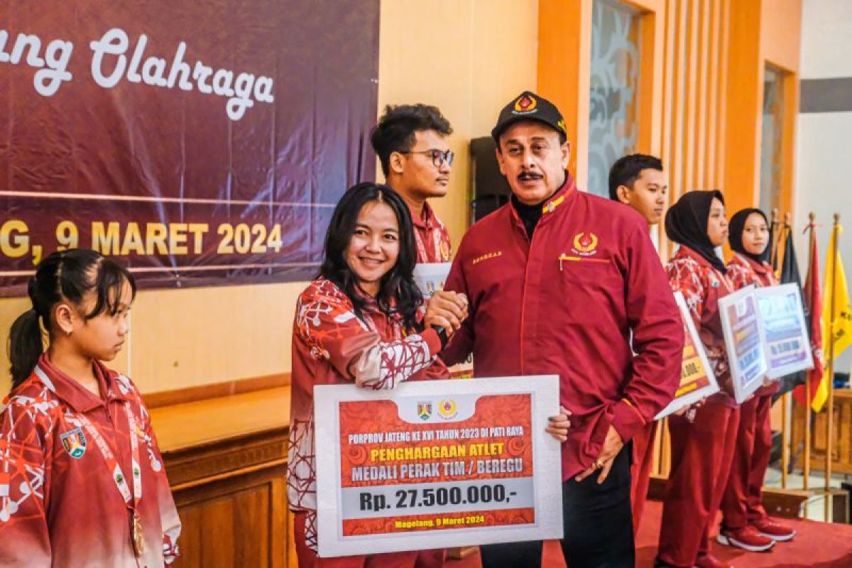 Pemkot  Magelang cairkan bonus atlet peraih medali Porprov 2023