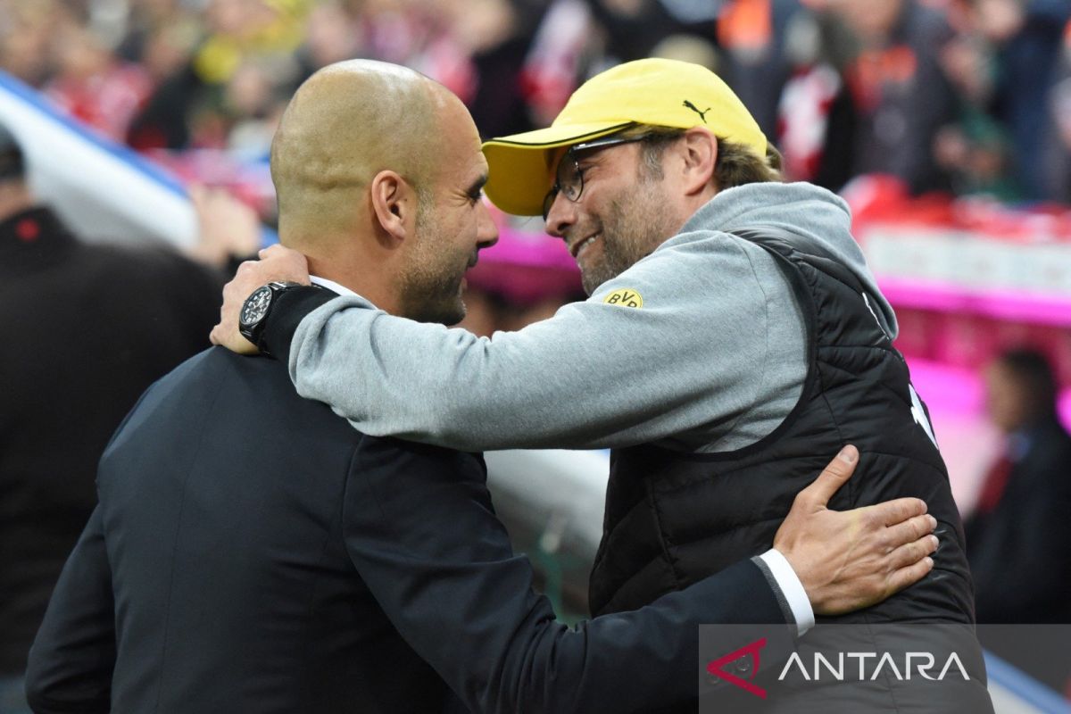 Klopp tak pernah frustasi pada Guardiola meski dua kali digagalkan juara