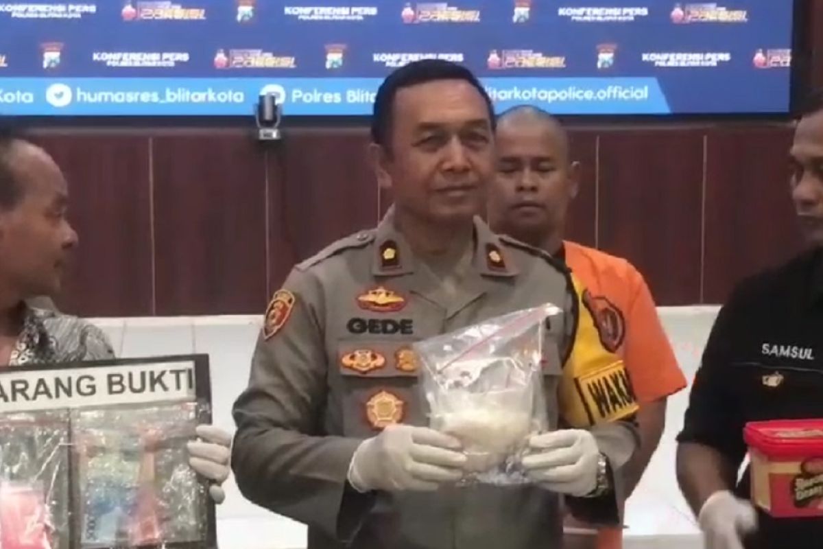Polisi Blitar gagalkan penjualan sabu seberat 500 gram