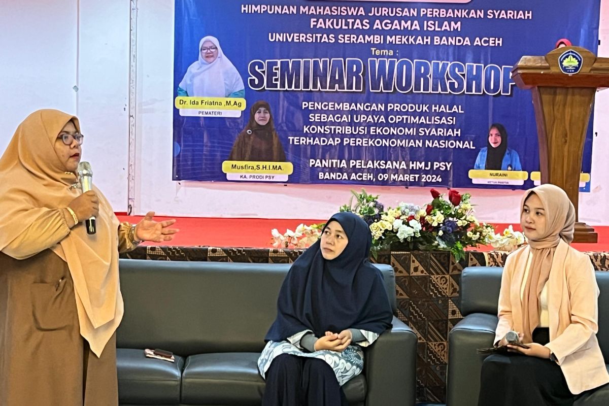 Dukung ekonomi syariah, mahasiswa perbankan USM gelar seminar produk halal