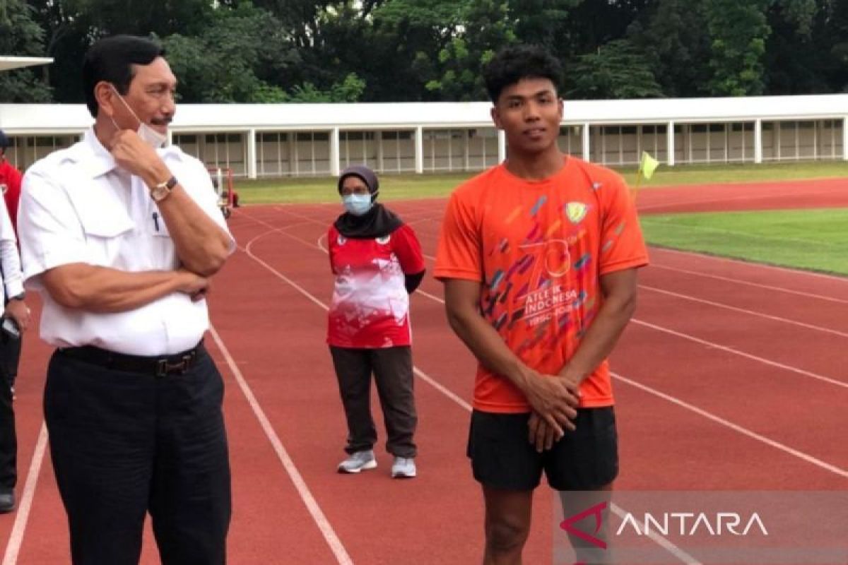 Luhut optimistis Zohri mampu catatkan waktu 10 detik