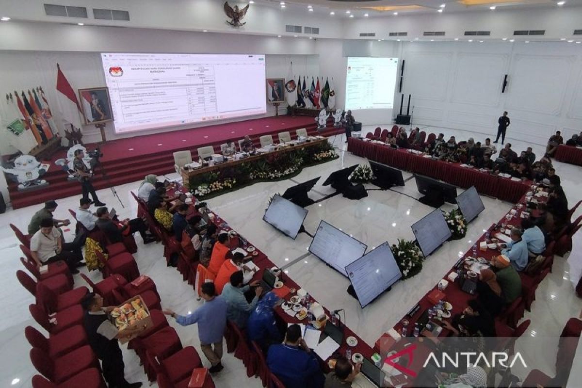 KPU RI rampungkan rekapitulasi suara 31 provinsi Indonesia